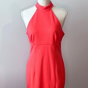 Bisou Bisou Salmon/Coral Mid-Length Dress